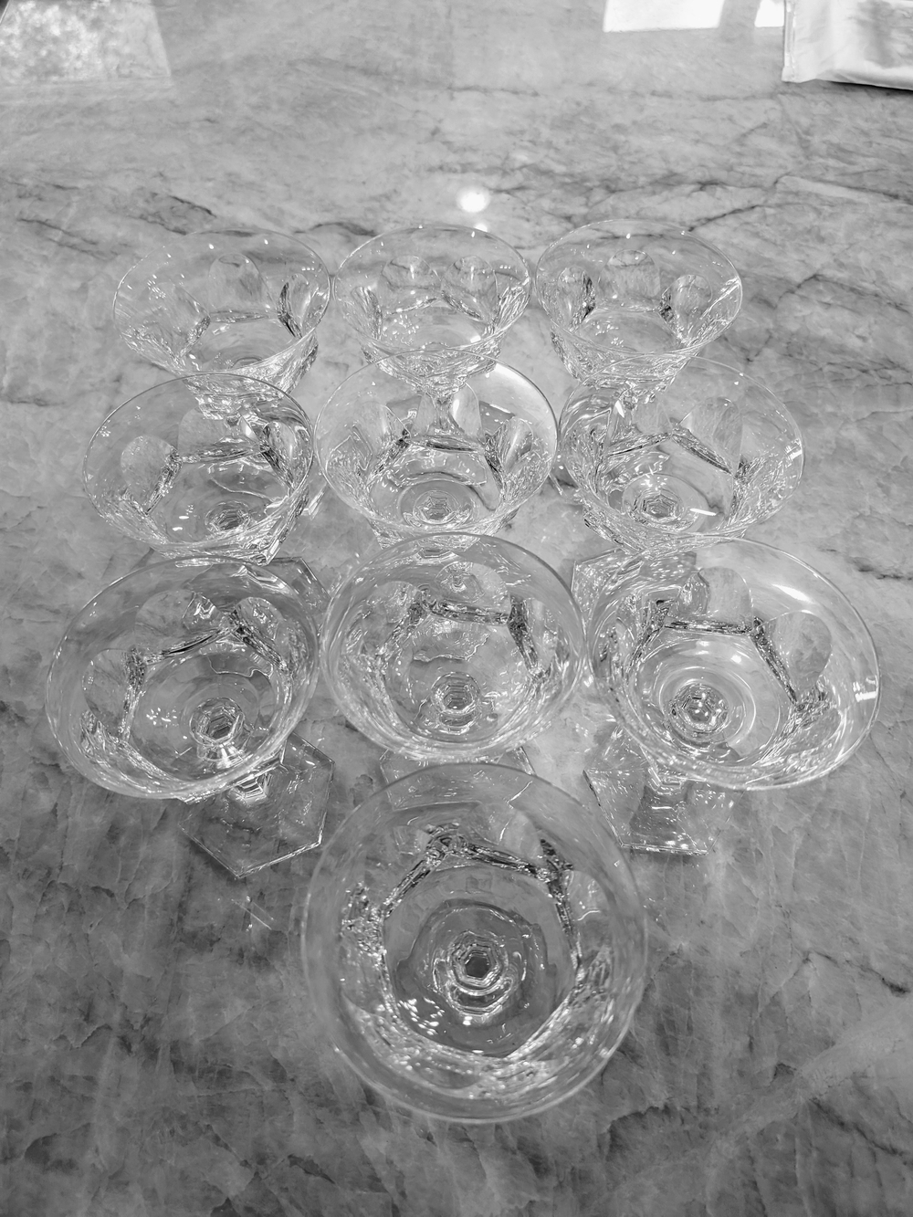 Crystal Glass Wine Goblets - Clear